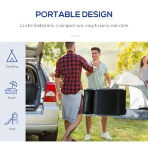 Outsunny Sun Lounger Recliner Foldable