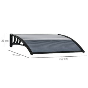 Outsunny Door Canopy Awning 100 x 75cm