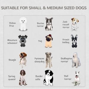 Pawhut Furniture-Style Dog Crate Two Doors