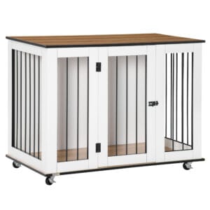 Pawhut Dog Crate Furniture End Table