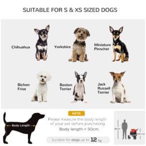 Pawhut Pet Stroller Adjustable Canopy