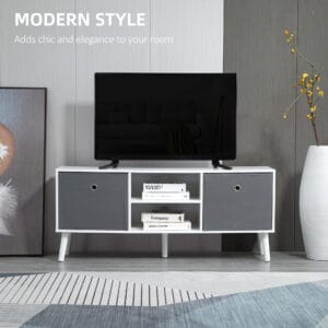 Homcom Modern TV Cabinet w/ Shelves