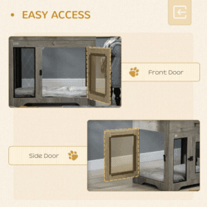 Dog Crate Furniture Double-Door Indoors
