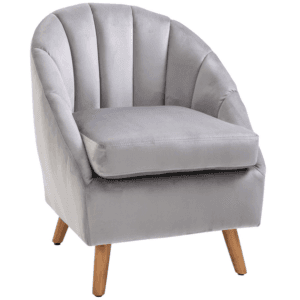 Homcom Dining Chair Velvet Fabric Sofa