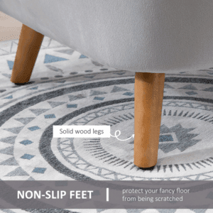 Homcom Dining Chair Velvet Fabric Sofa