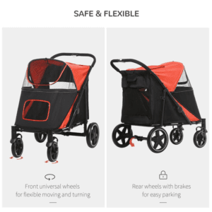 PawHut Foldable Dog/Cat Stroller