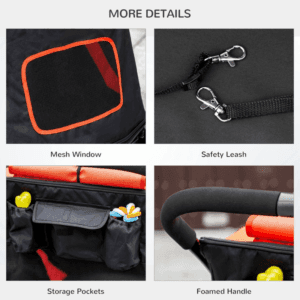 PawHut Foldable Dog/Cat Stroller