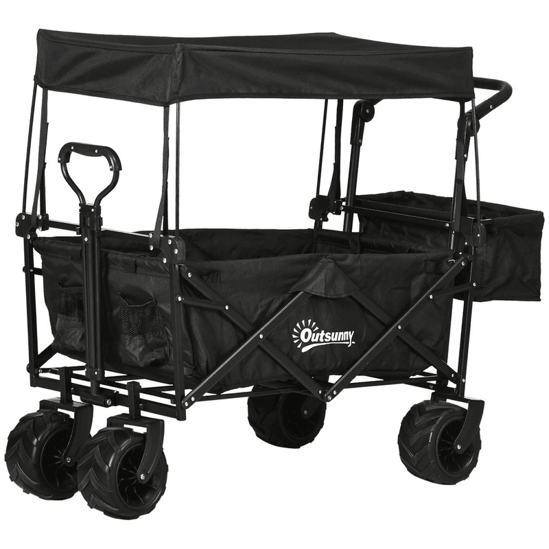 Outsunny Trolley Cart Storage Wagon Outsunny Trolley Cart Storage Wagon