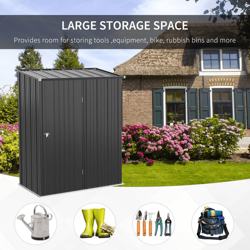 Outsunny Outdoor Storage Shed Steel Outsunny Outdoor Storage Shed Steel