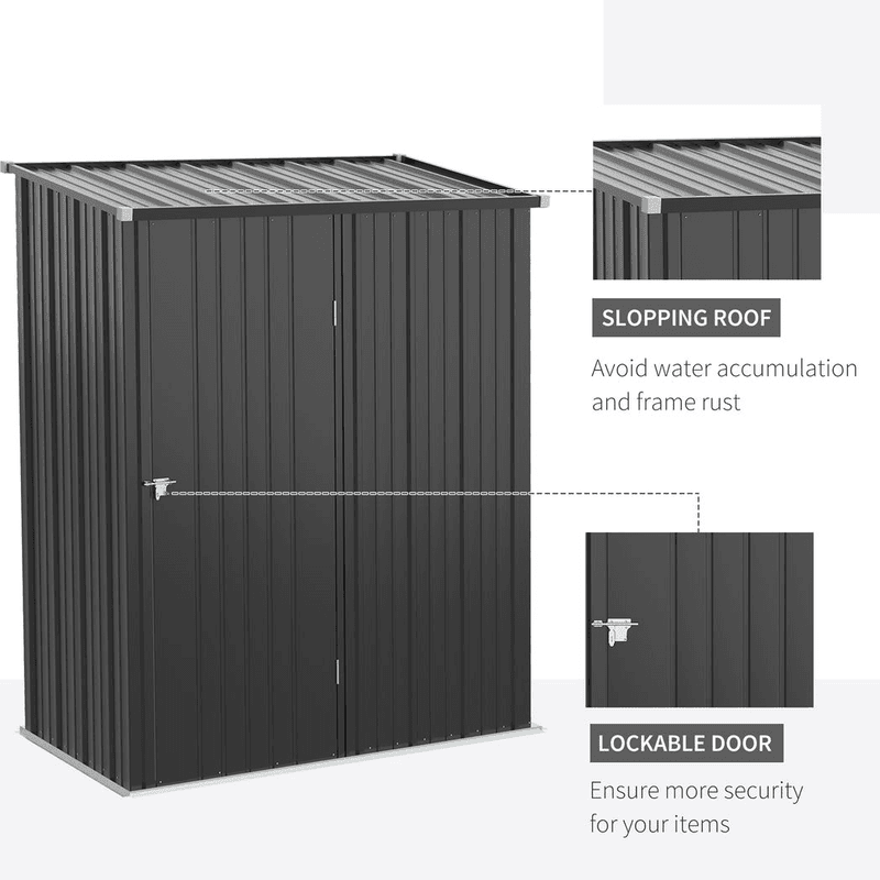 Outsunny Outdoor Storage Shed Steel Outsunny Outdoor Storage Shed Steel