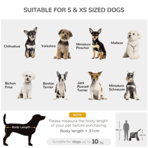 PawHut Pet Stroller w/ Mesh Windows Grey