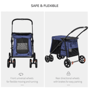 PawHut Foldable Dog/Cat Stroller