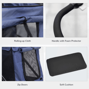 PawHut Foldable Dog/Cat Stroller