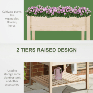Outsunny Elevated Planting Bed Stand