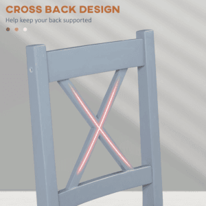 Homcom Dining Chairs Set of 2 Wood Frame