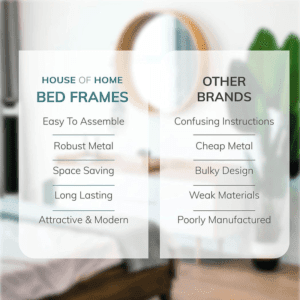 House of Home Single Metal Bed Frame