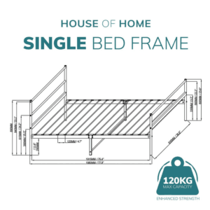 House of Home Single Metal Bed Frame