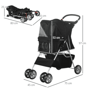 PawHut Dog Stroller Carrier