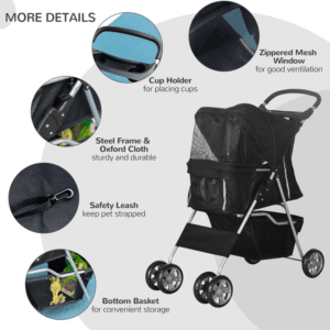 PawHut Dog Stroller Carrier