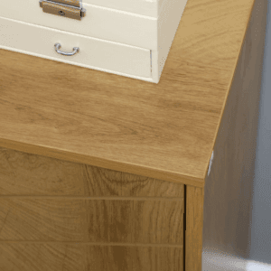 Homcom Storage Cabinet Sideboard Chevron Doors