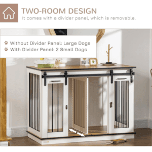 PawHut Dog Crate Furniture Large Dogs