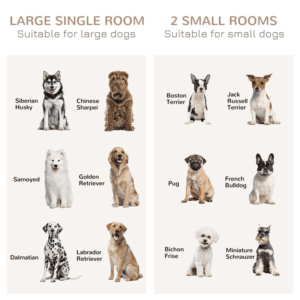 PawHut Dog Crate Furniture Large Dogs