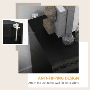 Homcom Storage Cabinet Black