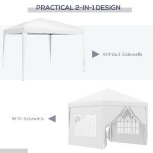 Outsunny Pop Up Gazebo 3mx3m Outsunny Pop Up Gazebo 3mx3m