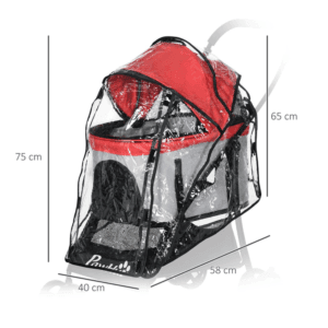 PawHut Dog Pram Rain Cover