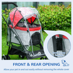 PawHut Dog Pram Rain Cover
