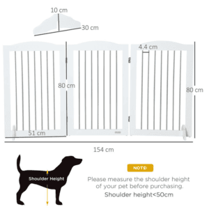 PawHut Foldable Dog Gate for Doorways