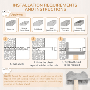 PawHut 5pc Cat Wall Furniture with Cat Condo PawHut 5pc Cat Wall Furniture with Cat Condo