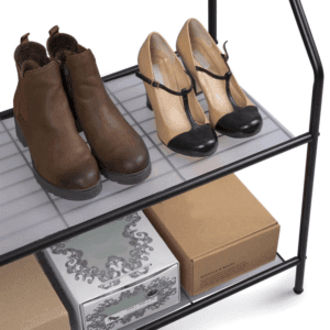 House of Home Clothes Rail w/ Two Shelves