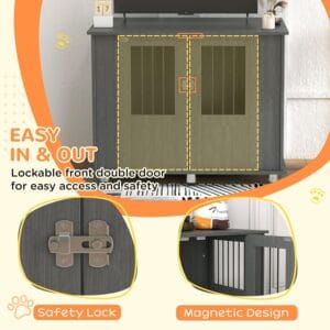 PawHut Dog Crate Cage for Medium/Large Dog