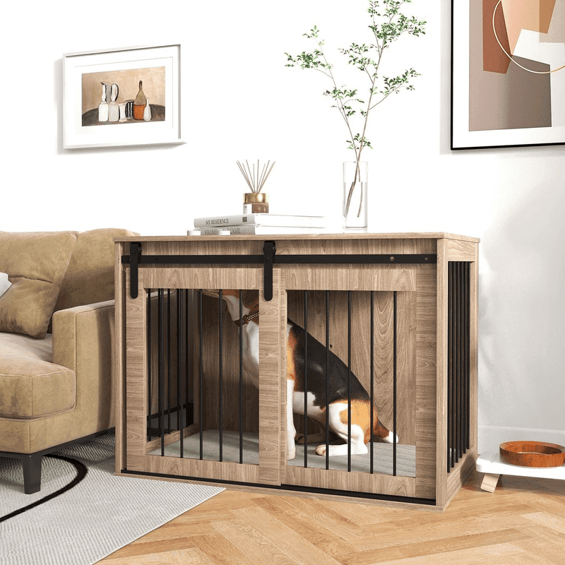 PawHut Dog Crate Furniture with Cushion PawHut Dog Crate Furniture with Cushion