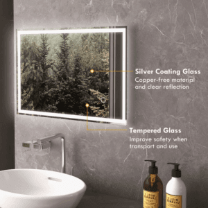 Homcom Bathroom Mirror w/ LED Lights
