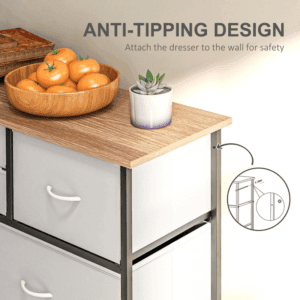 Homcom Chest of Drawers Fabric Dresser