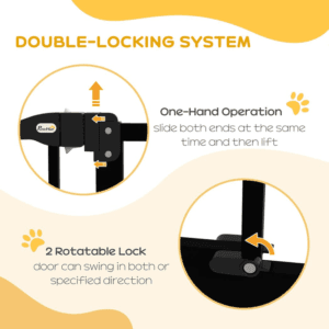 PawHut Adjustable Metal Pet Gate PawHut Adjustable Metal Pet Gate