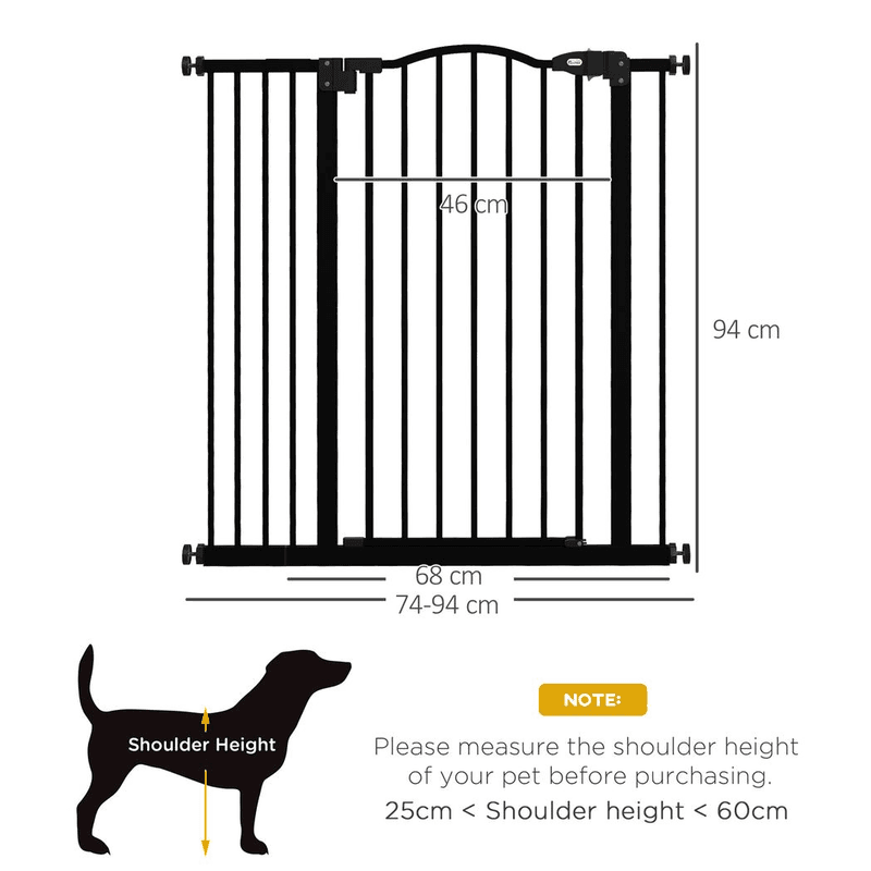 PawHut Adjustable Metal Pet Gate PawHut Adjustable Metal Pet Gate
