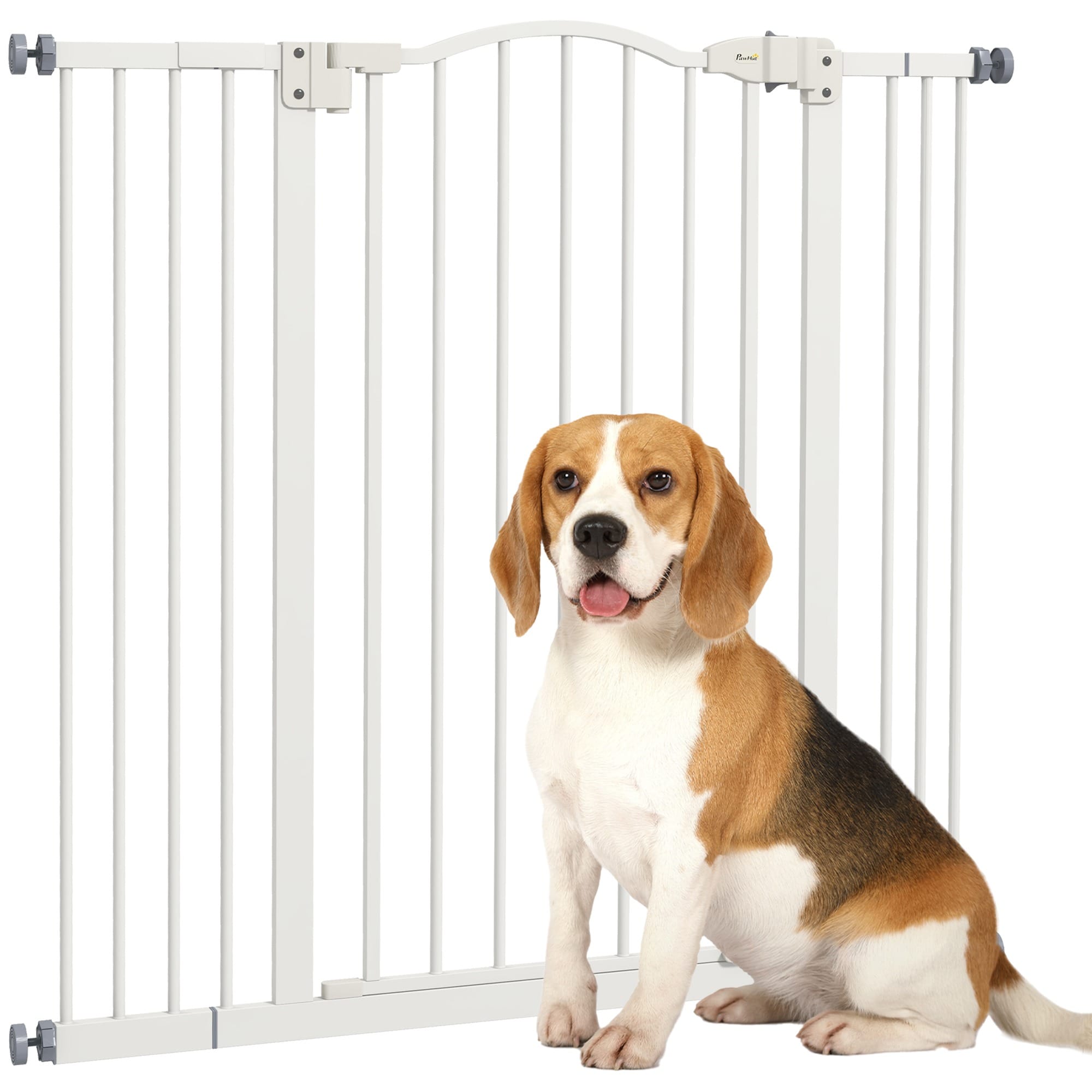 PawHut Metal Pet Gate Safety Adjustable PawHut Metal Pet Gate Safety Adjustable