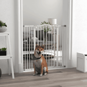 PawHut Metal Pet Gate Safety Adjustable