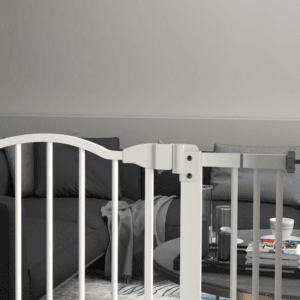 PawHut Metal Pet Gate Safety Adjustable PawHut Metal Pet Gate Safety Adjustable