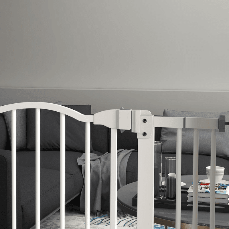 PawHut Metal Pet Gate Safety Adjustable PawHut Metal Pet Gate Safety Adjustable