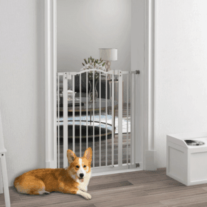 PawHut Adjustable Metal Pet Gate