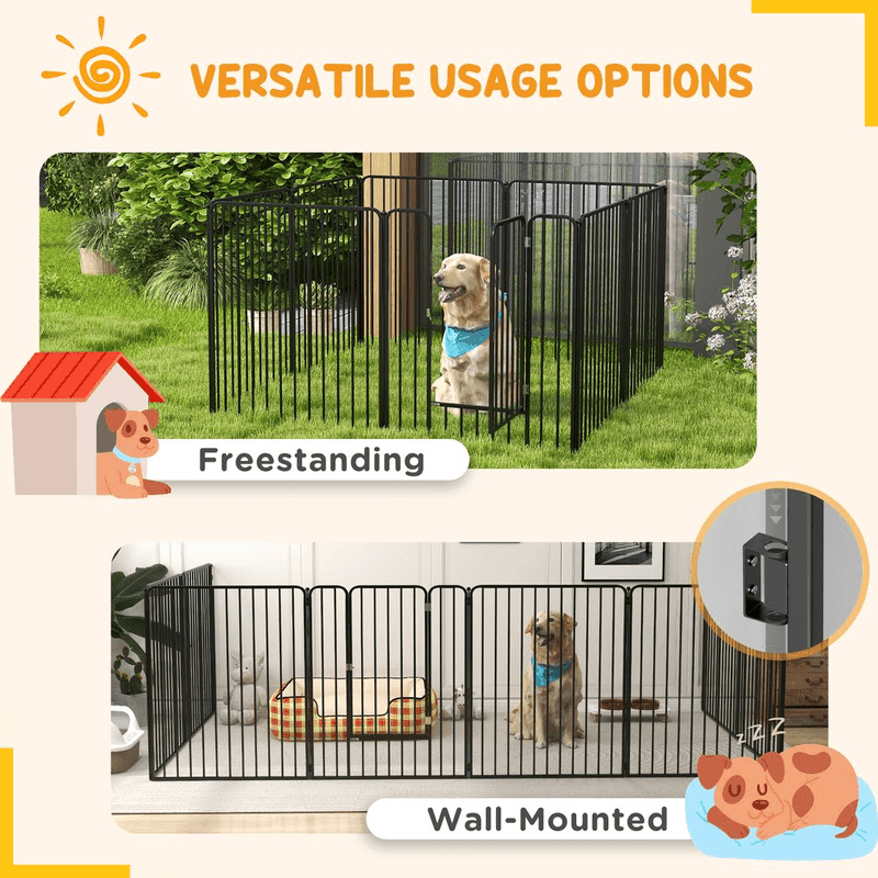 PawHut Heavy Duty Dog Playpen 8 Panels PawHut Heavy Duty Dog Playpen 8 Panels