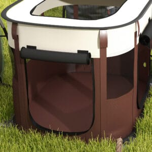 PawHut Dog/Cat Pen Portable Brown