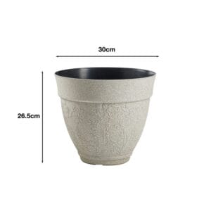 Floral Sandstone effect Planters
