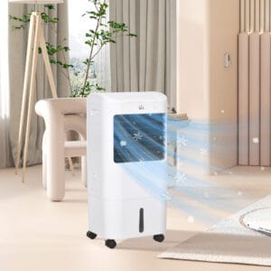 Homcom Air Cooler w/ Oscillation Ice Packs