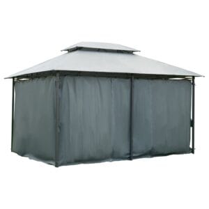 Outsunny Gazebo 4 x 3m Patio Shelter