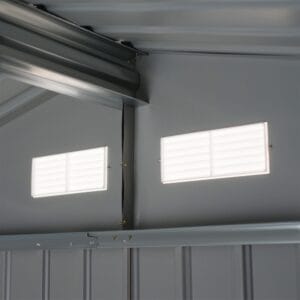 Outsunny Garden Shed Steel 9 x 6ft Grey